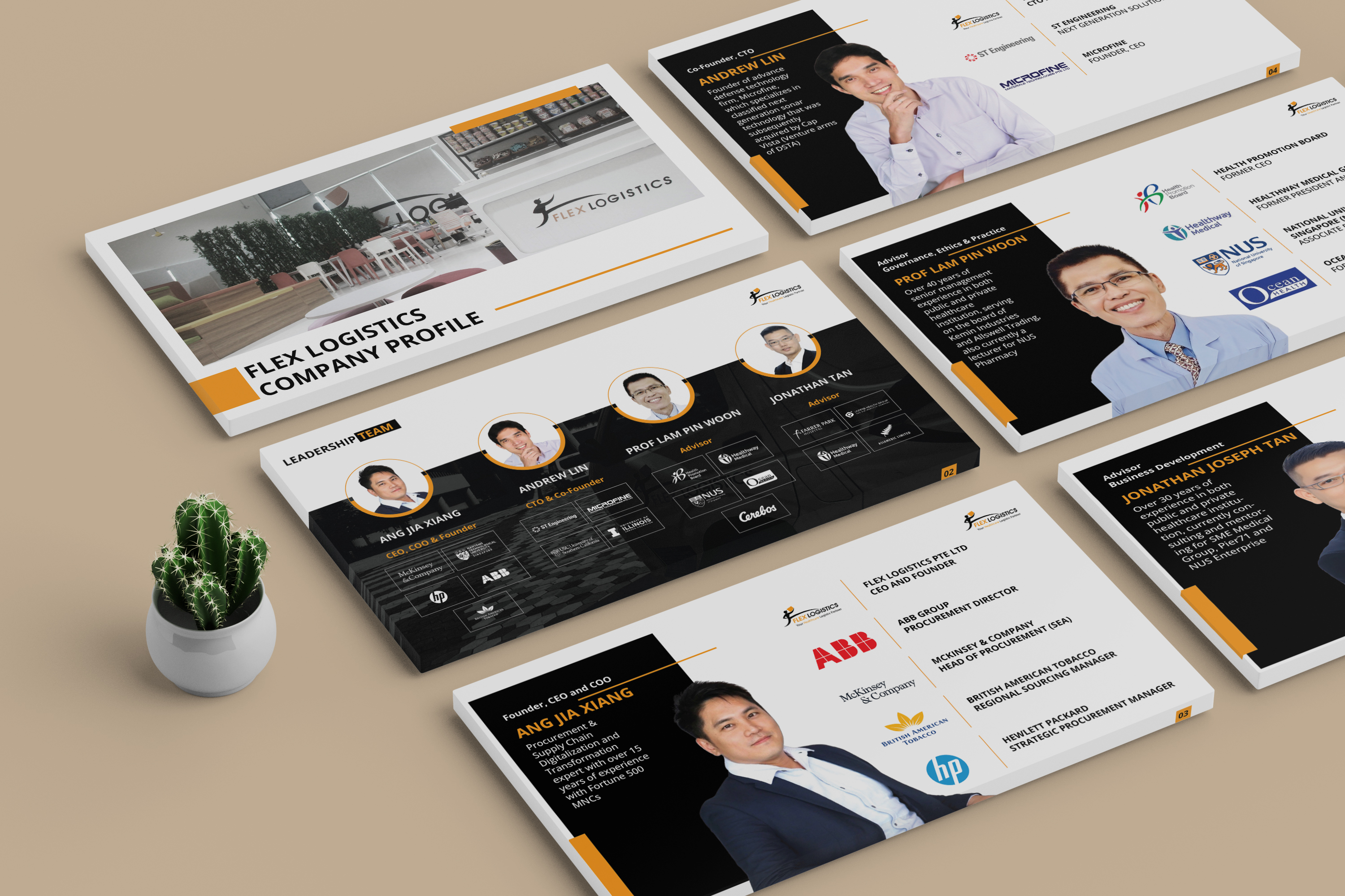 PowerPoint Design by Payel Paul for Flex Logistics Pte Ltd, 16E Tuas Avenue 1 #07-67 JTC Space @ Tuas Singapore 639537 | Design #32102726