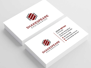 Business Card Design by sadikul islam for Shakespeare Engineering | Design: #32106288