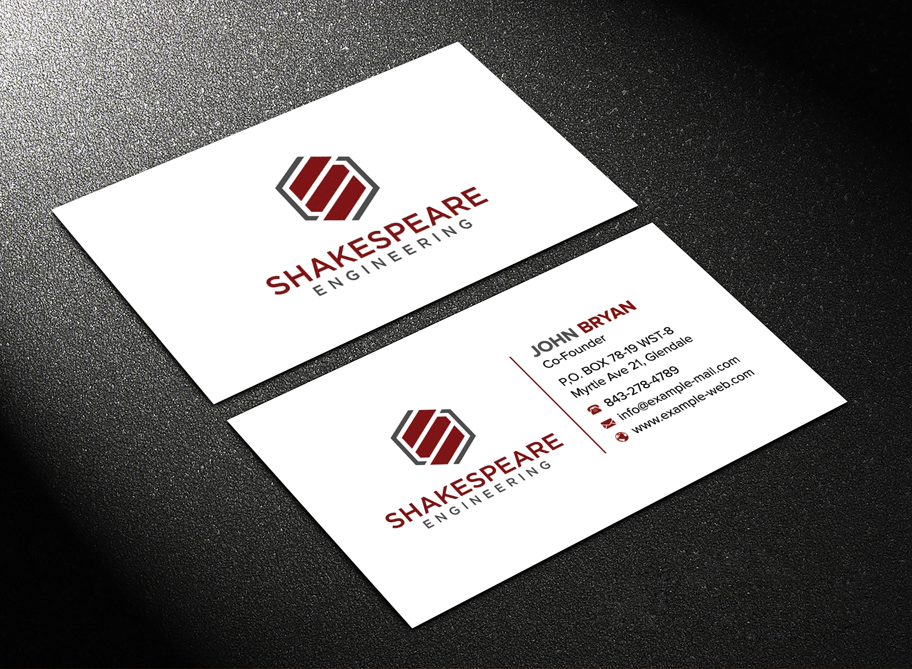 Business Card Design by sadikul islam for Shakespeare Engineering | Design #32106289
