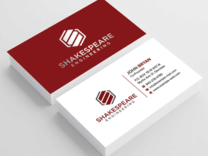 Business Card Design by sadikul islam for Shakespeare Engineering | Design: #32106450