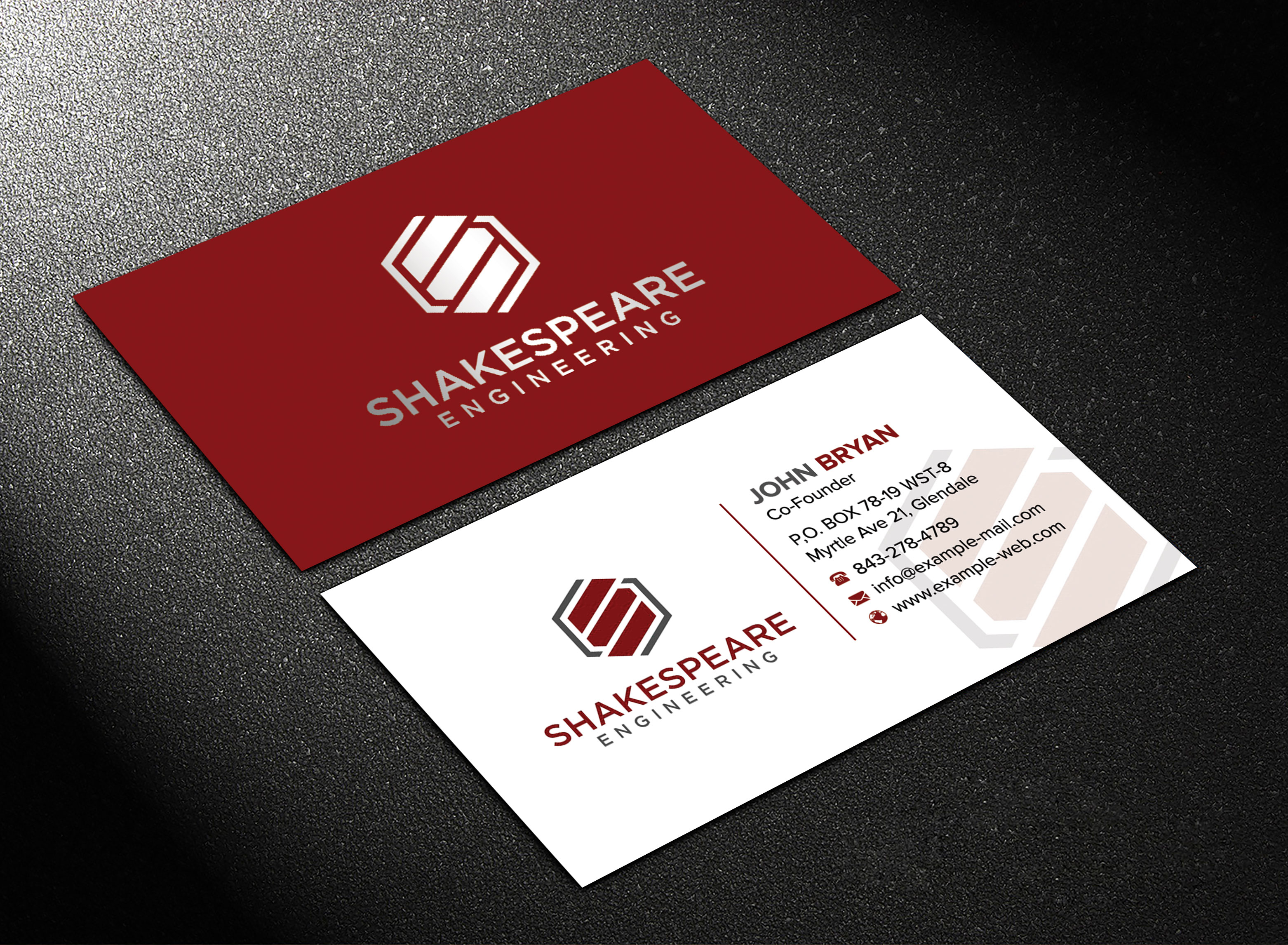 Business Card Design by sadikul islam for Shakespeare Engineering | Design #32106451