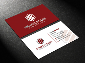Business Card Design by sadikul islam for Shakespeare Engineering | Design: #32106451