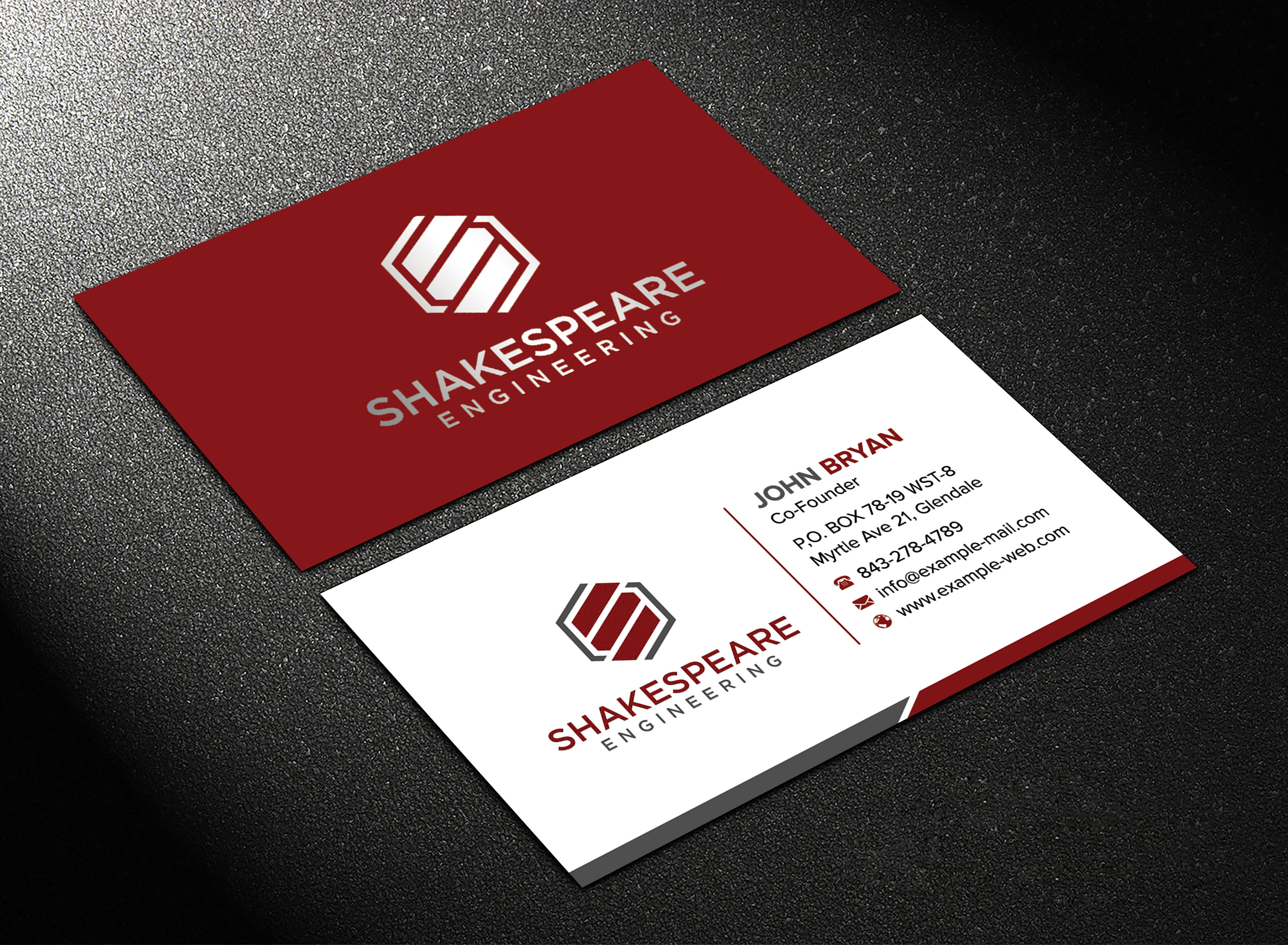 Business Card Design by sadikul islam for Shakespeare Engineering | Design #32106452