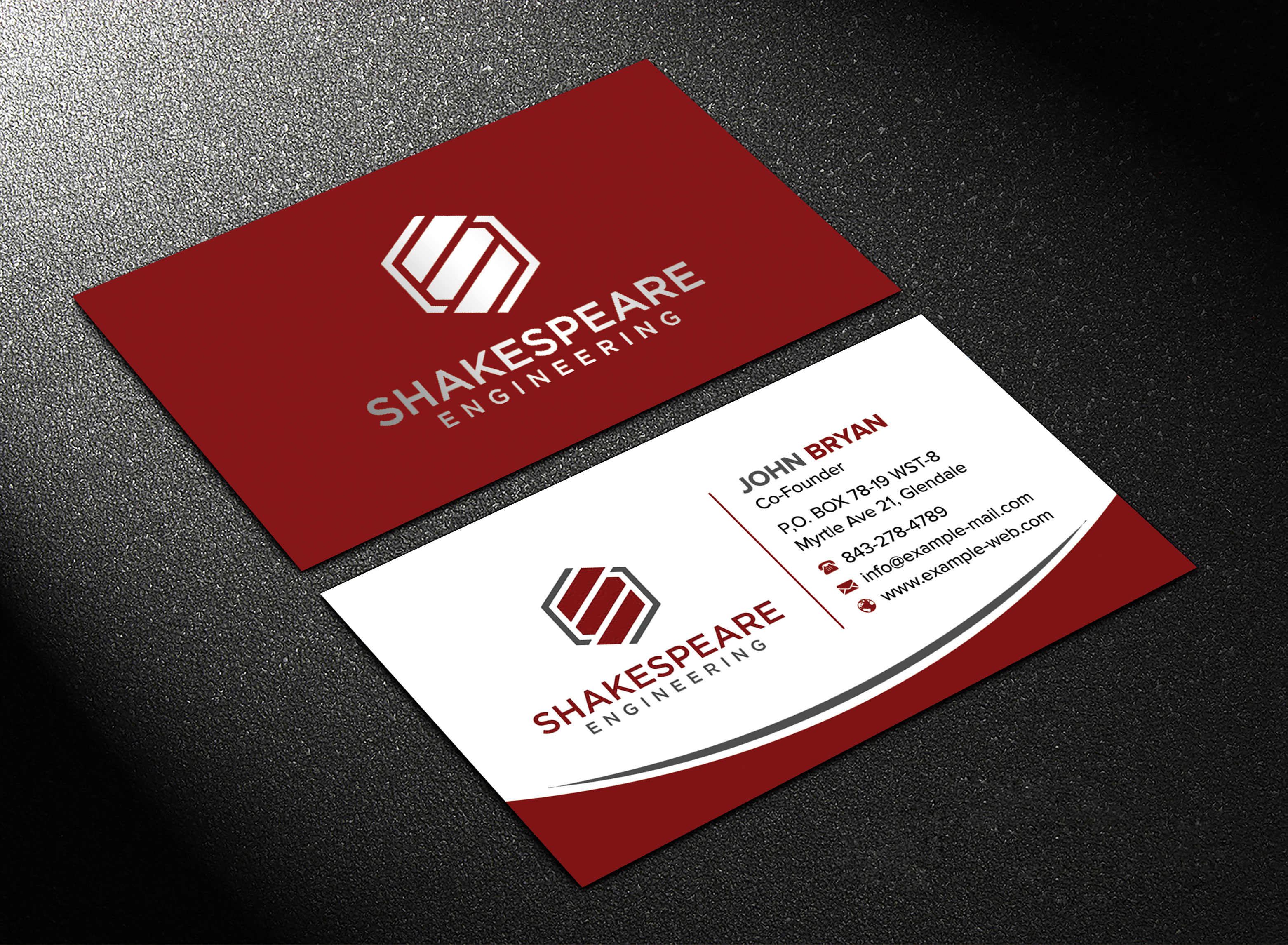 Business Card Design by sadikul islam for Shakespeare Engineering | Design #32106472