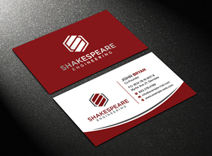 Business Card Design by sadikul islam for Shakespeare Engineering | Design: #32106472