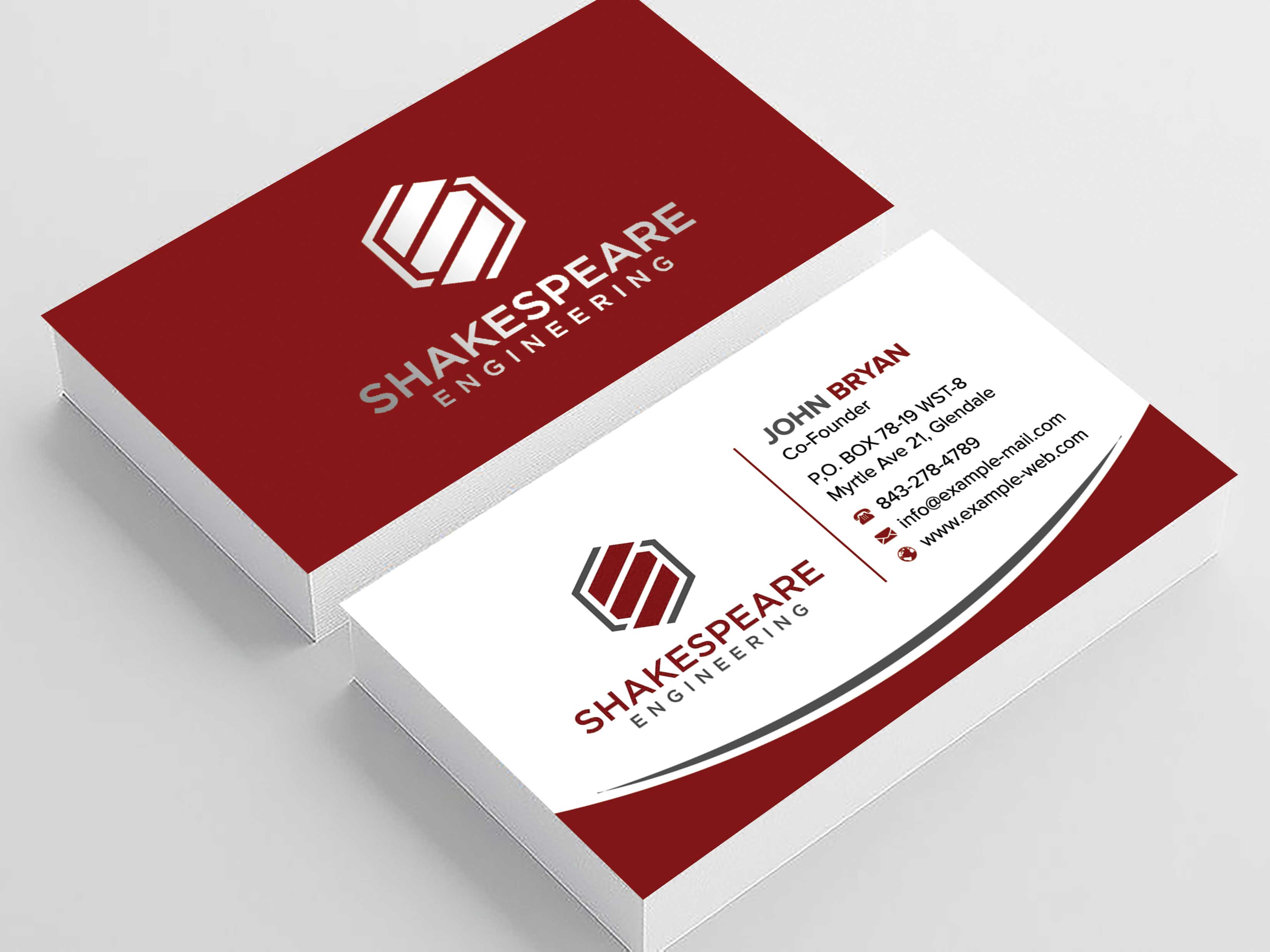 Business Card Design by sadikul islam for Shakespeare Engineering | Design #32106474