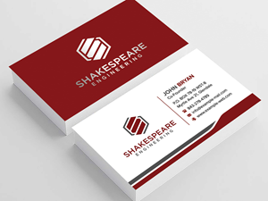 Business Card Design by sadikul islam for Shakespeare Engineering | Design: #32106506
