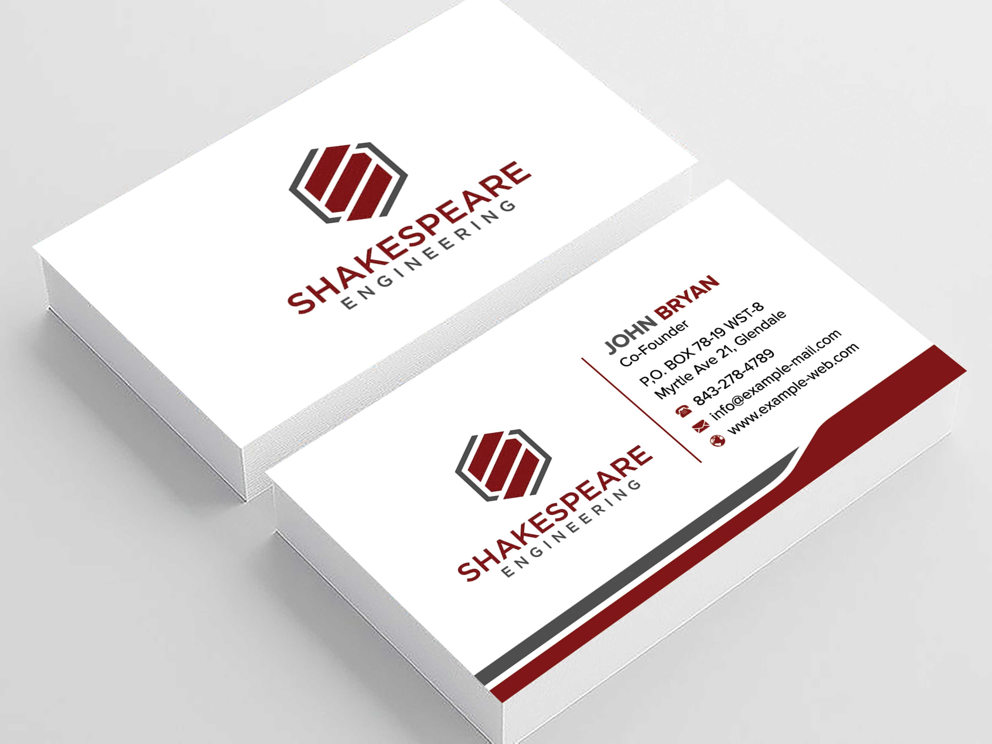 Business Card Design by sadikul islam for Shakespeare Engineering | Design #32106507