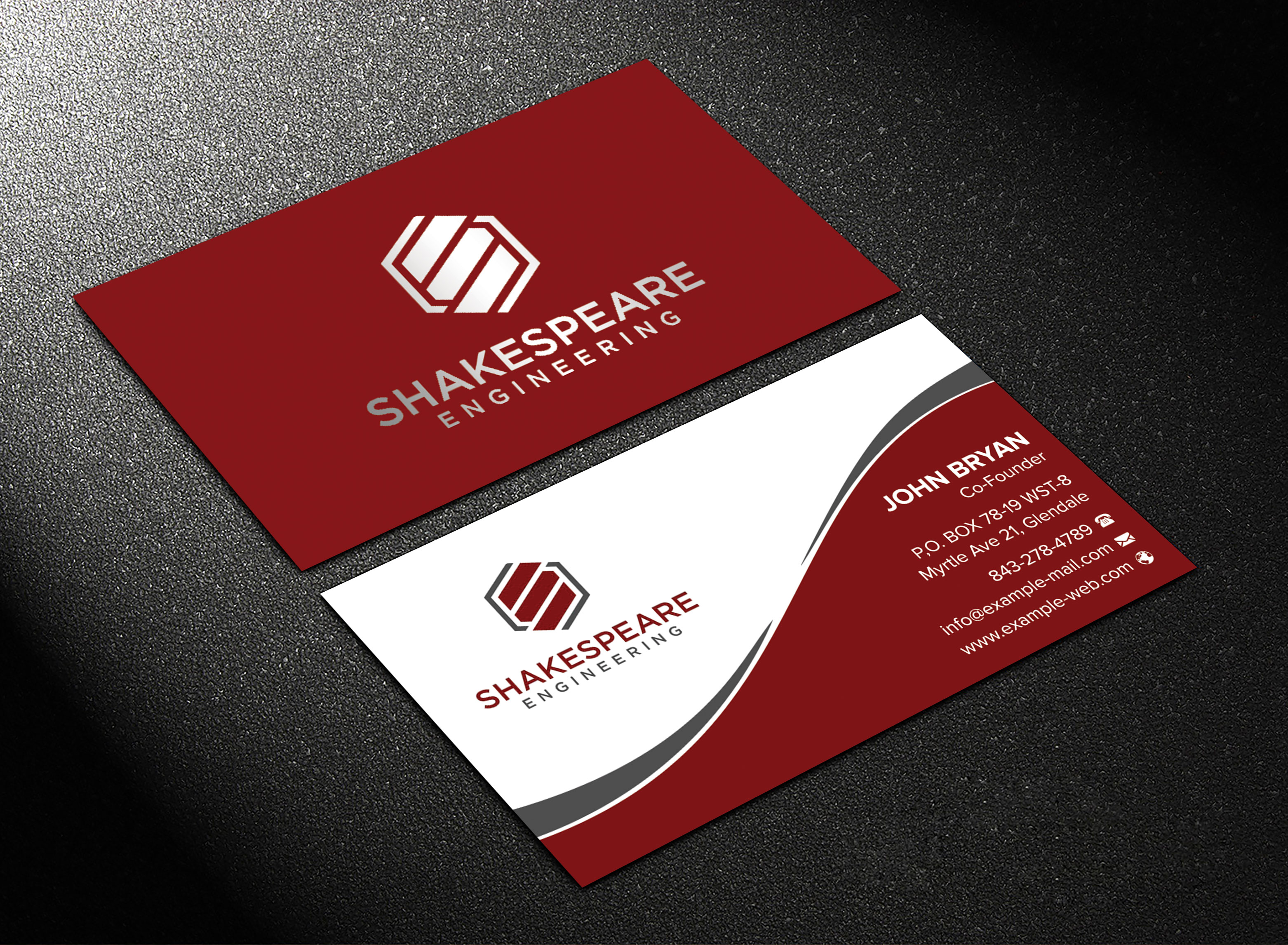 Business Card Design by sadikul islam for Shakespeare Engineering | Design #32106565