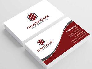 Business Card Design by sadikul islam for Shakespeare Engineering | Design: #32106566