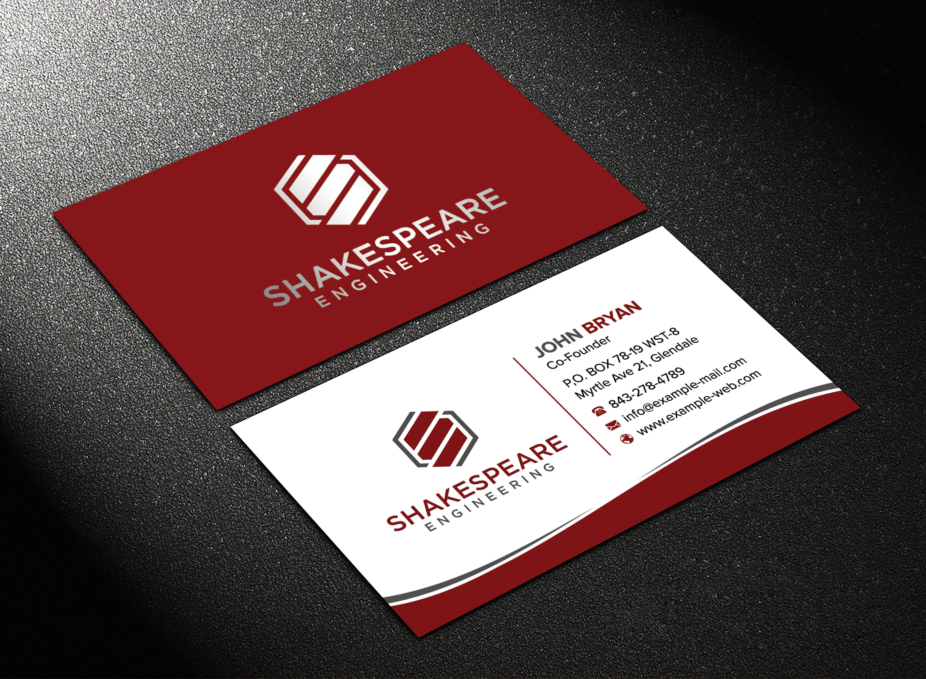 Business Card Design by sadikul islam for Shakespeare Engineering | Design #32106567