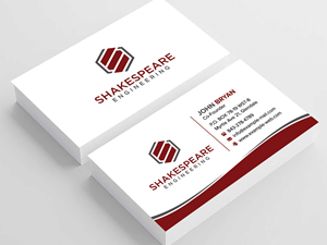 Business Card Design by sadikul islam for Shakespeare Engineering | Design: #32106578