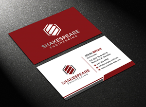 Business Card Design by sadikul islam for Shakespeare Engineering | Design: #32106718