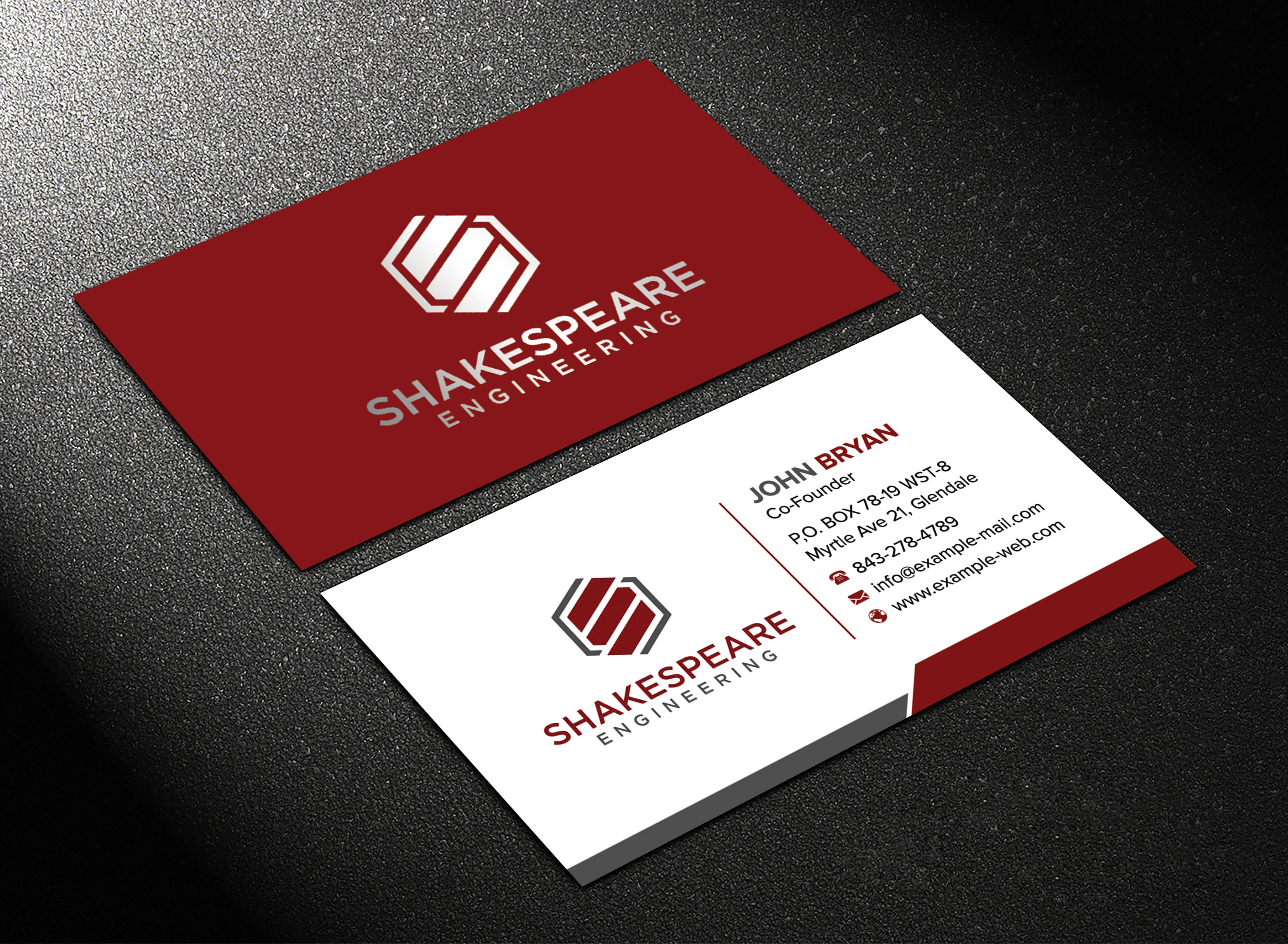 Business Card Design by sadikul islam for Shakespeare Engineering | Design #32106752