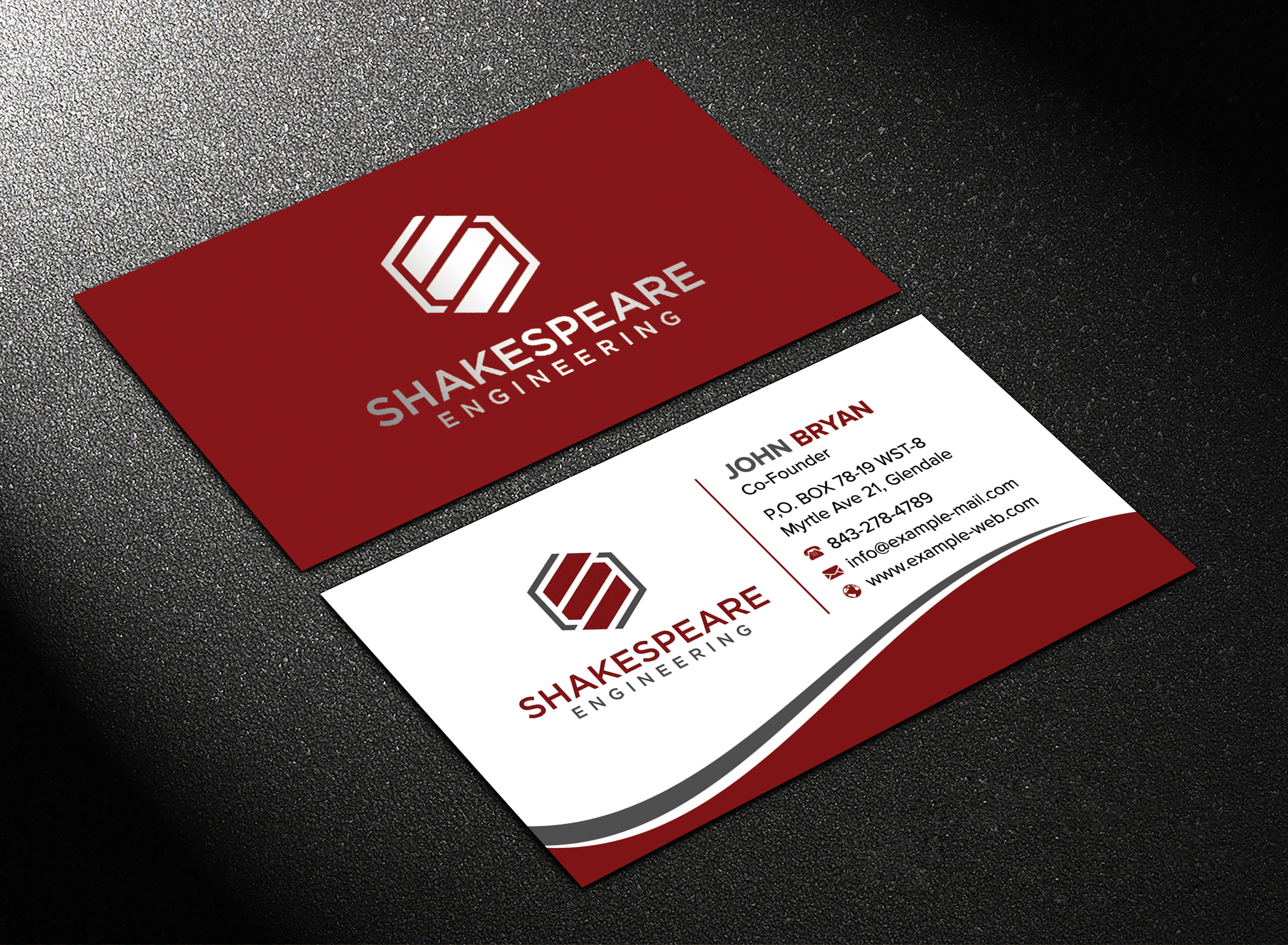 Business Card Design by sadikul islam for Shakespeare Engineering | Design #32111286