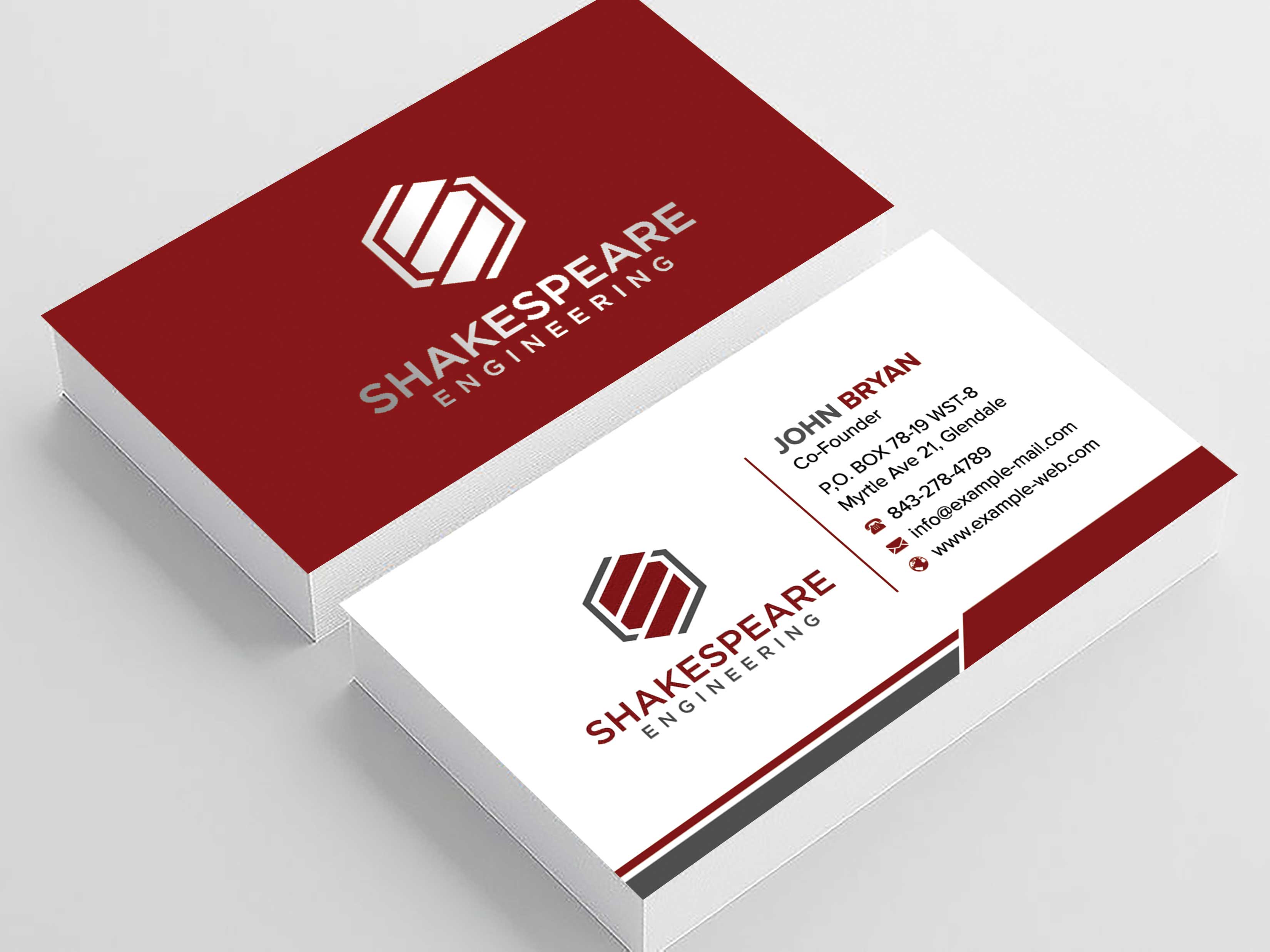 Business Card Design by sadikul islam for Shakespeare Engineering | Design #32111293