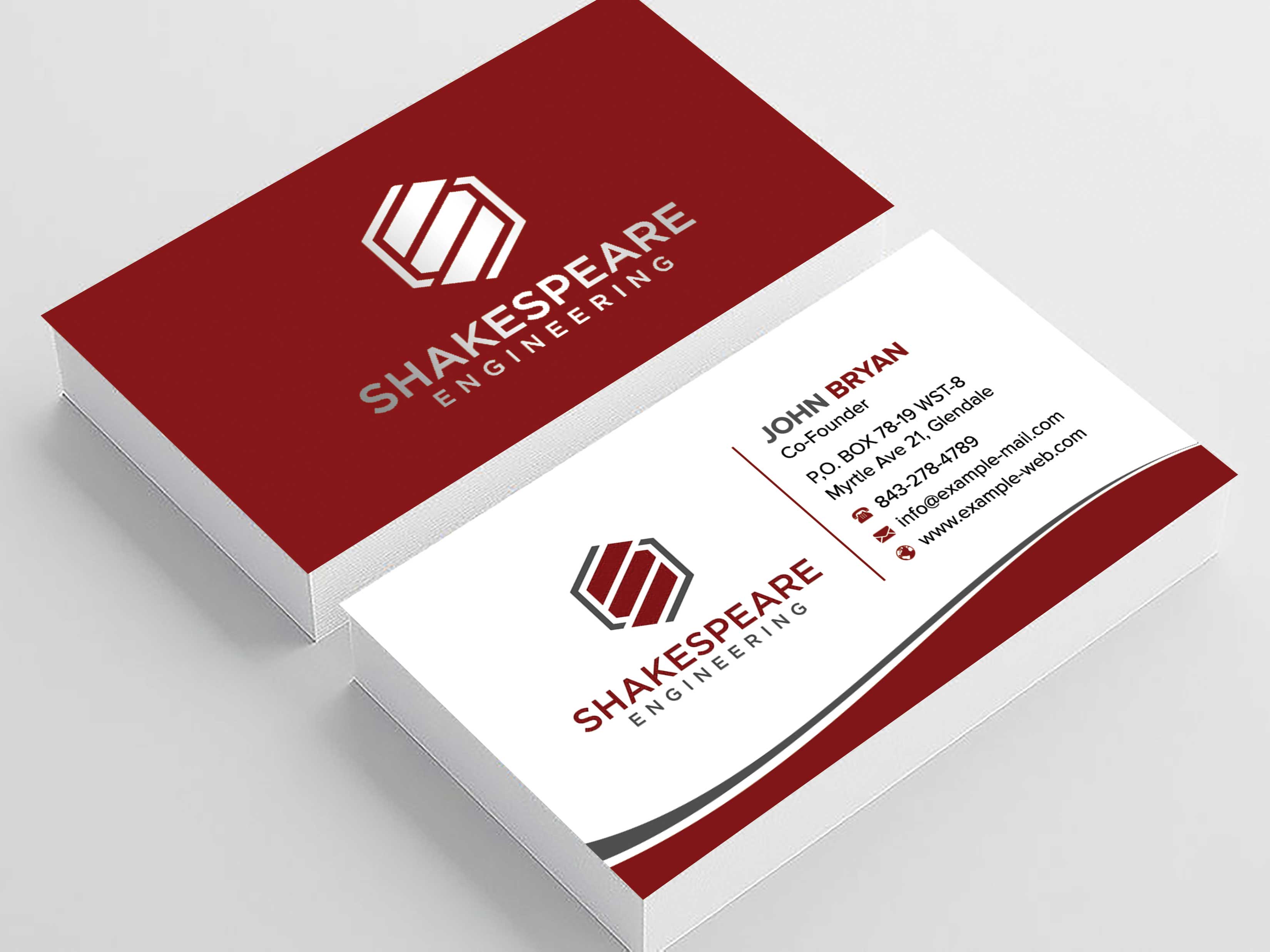 Business Card Design by sadikul islam for Shakespeare Engineering | Design #32111301