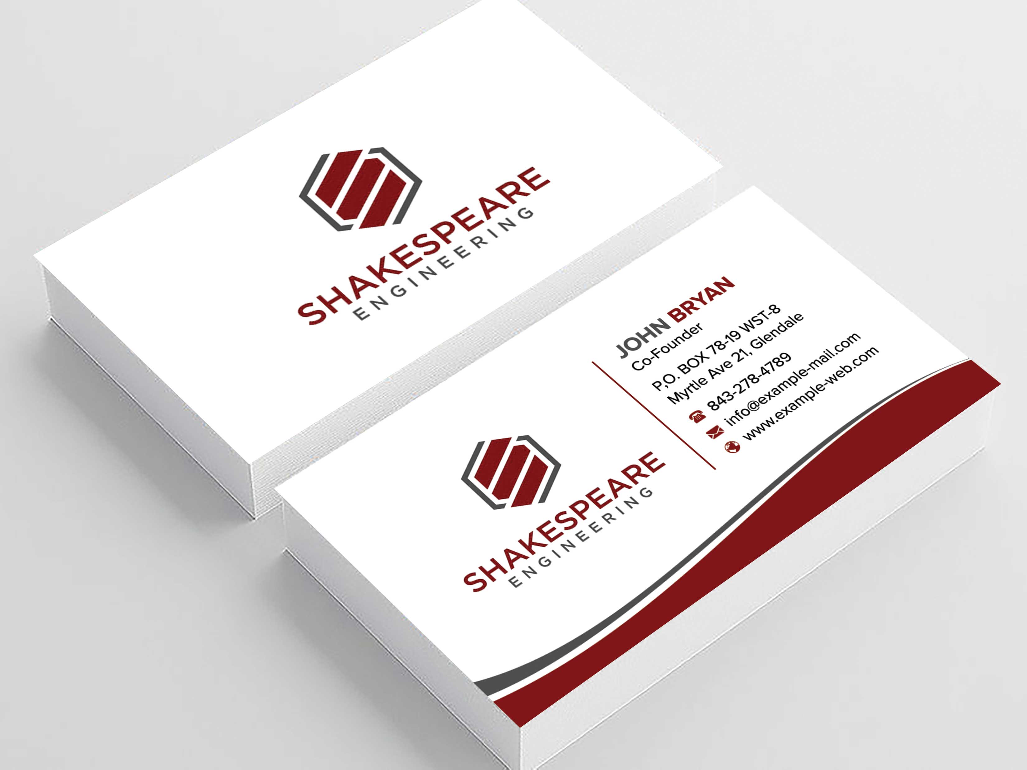Business Card Design by sadikul islam for Shakespeare Engineering | Design #32111302