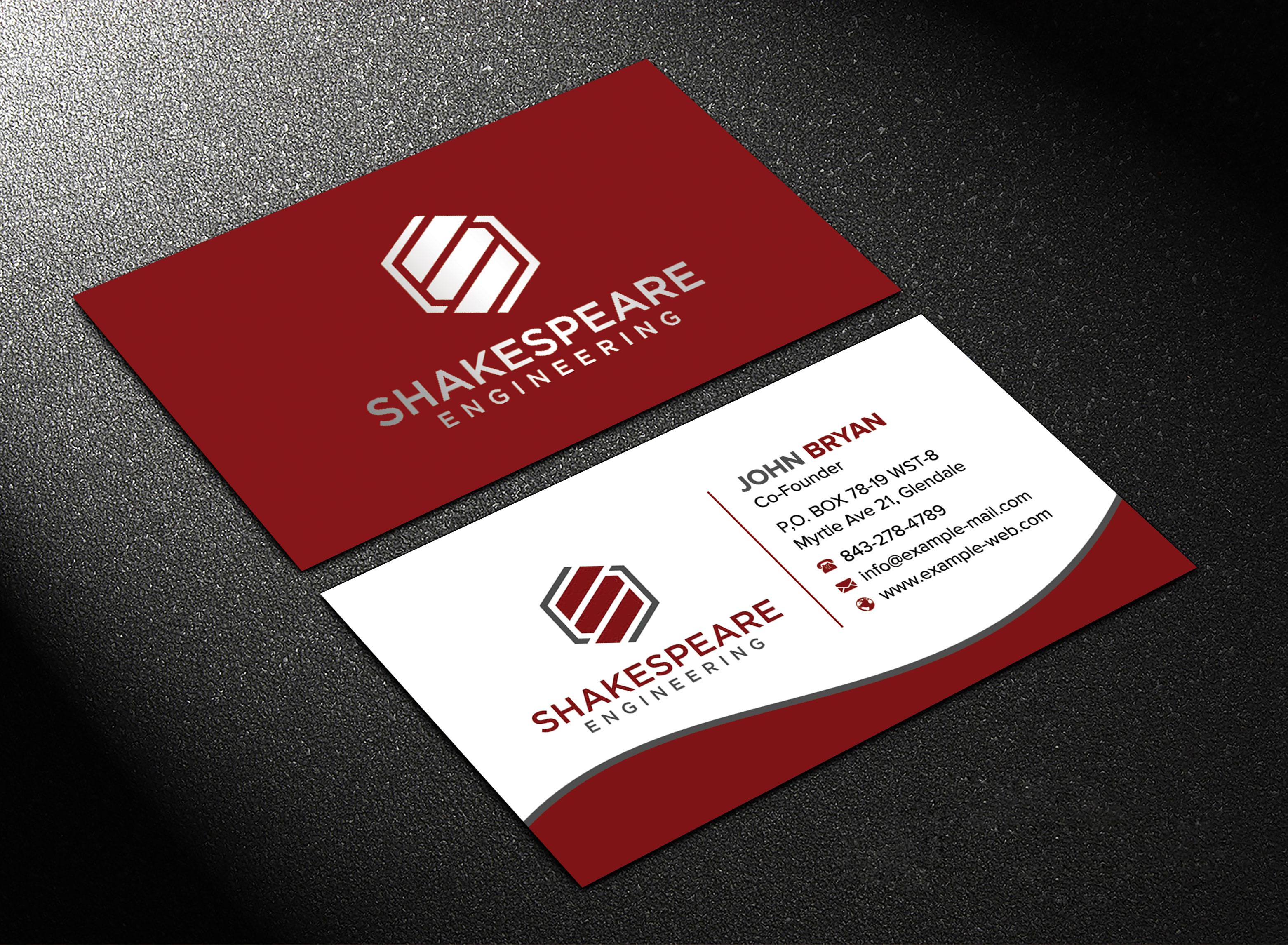 Business Card Design by sadikul islam for Shakespeare Engineering | Design #32111303