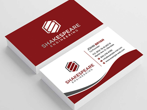 Diseño de Tarjeta de Presentación por sadikul islam para Shakespeare Engineering | Diseño: #32111307