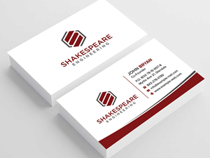 Diseño de Tarjeta de Presentación por sadikul islam para Shakespeare Engineering | Diseño: #32111348
