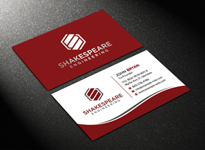 Diseño de Tarjeta de Presentación por sadikul islam para Shakespeare Engineering | Diseño: #32111349