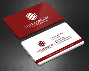 Diseño de Tarjeta de Presentación por sadikul islam para Shakespeare Engineering | Diseño: #32113298