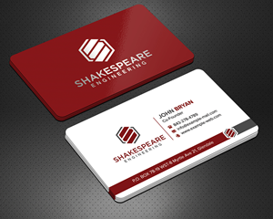 Diseño de Tarjeta de Presentación por sadikul islam para Shakespeare Engineering | Diseño: #32113306