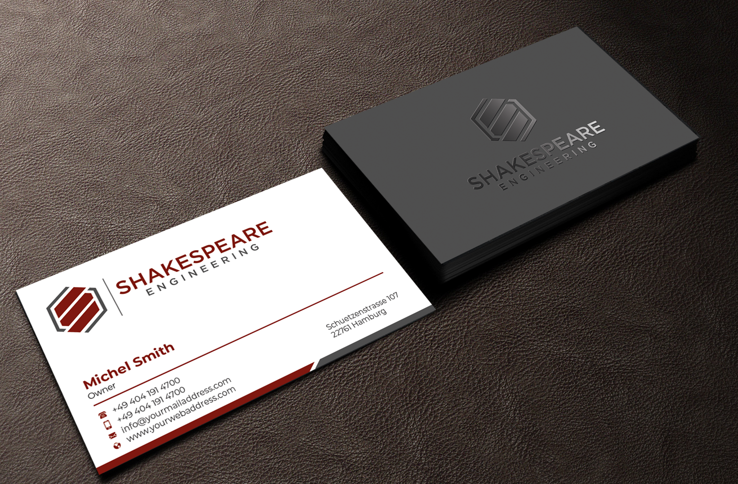 Business Card Design by Graphixpointt for Shakespeare Engineering | Design #32104951