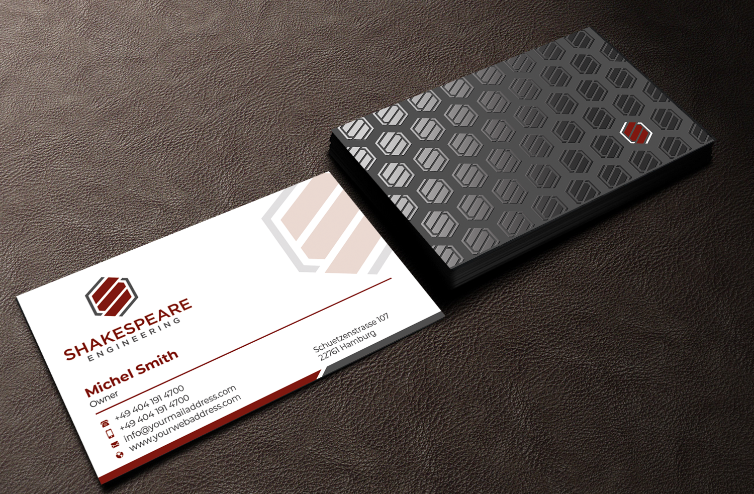 Design de Carte de Visite par Graphixpointt pour Shakespeare Engineering | Design #32104955