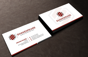 Design de Carte de Visite par Graphixpointt pour Shakespeare Engineering | Design : #32104964