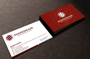 Design de Carte de Visite par Graphixpointt pour Shakespeare Engineering | Design : #32104966