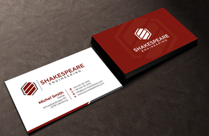 Design de Carte de Visite par Graphixpointt pour Shakespeare Engineering | Design : #32104967