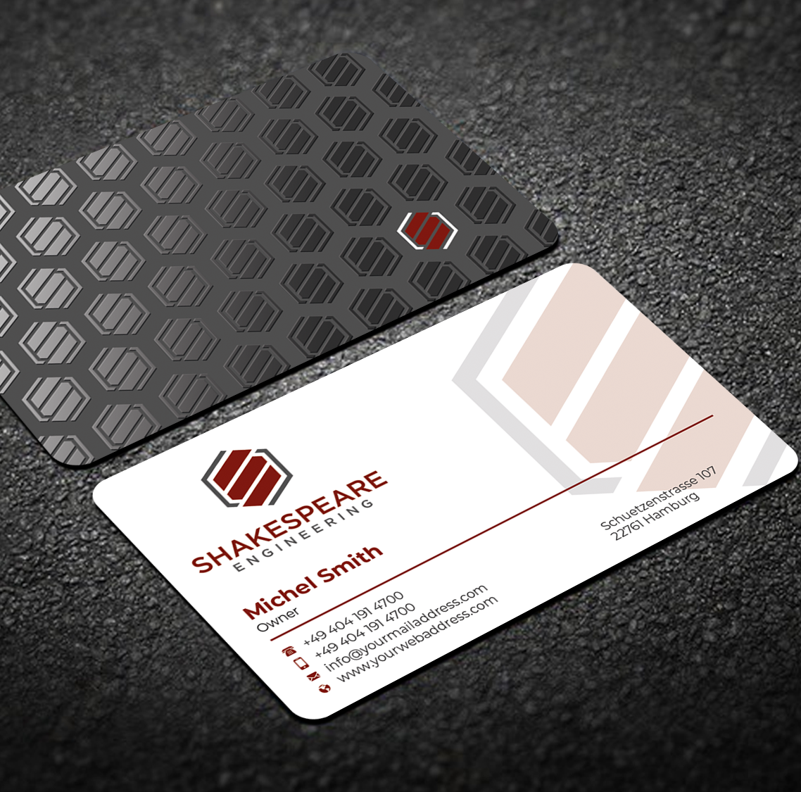 Design de Carte de Visite par Graphixpointt pour Shakespeare Engineering | Design #32104975