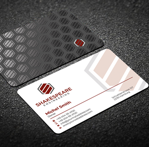Design de Carte de Visite par Graphixpointt pour Shakespeare Engineering | Design : #32104975