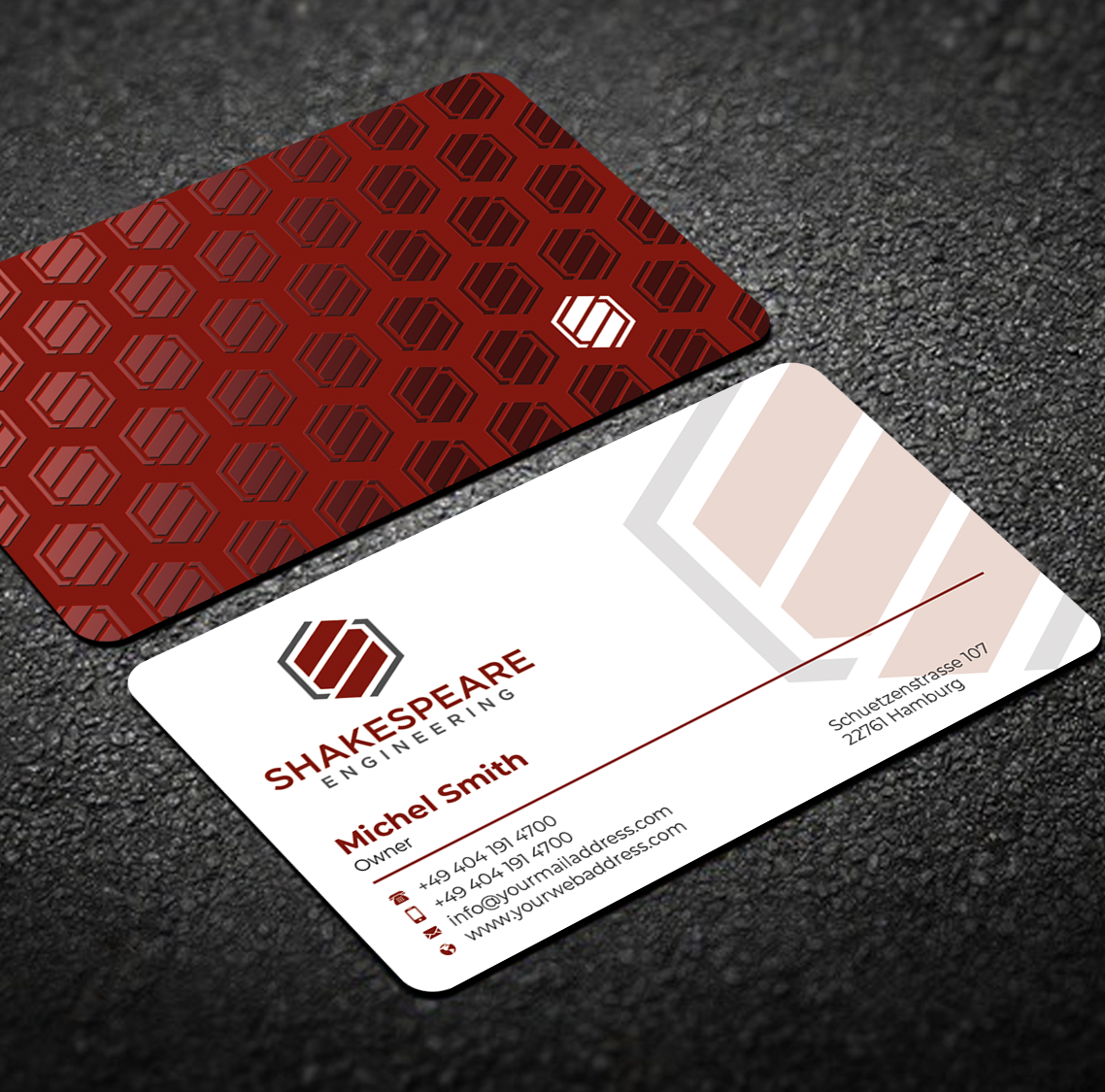Design de Carte de Visite par Graphixpointt pour Shakespeare Engineering | Design #32104976