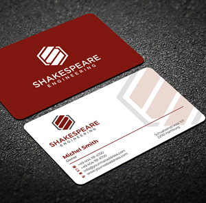 Design de Carte de Visite par Graphixpointt pour Shakespeare Engineering | Design : #32104982