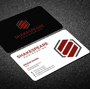 Design de Carte de Visite par Graphixpointt pour Shakespeare Engineering | Design : #32104983