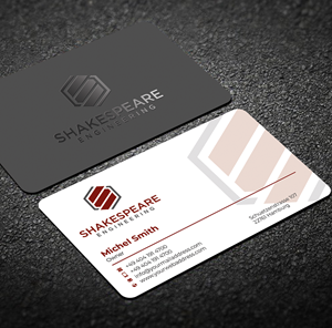 Design de Carte de Visite par Graphixpointt pour Shakespeare Engineering | Design : #32104984
