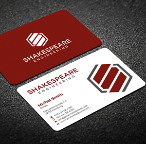 Design de Carte de Visite par Graphixpointt pour Shakespeare Engineering | Design : #32104985