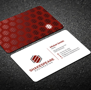 Design de Carte de Visite par Graphixpointt pour Shakespeare Engineering | Design : #32104988