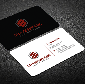 Design de Carte de Visite par Graphixpointt pour Shakespeare Engineering | Design : #32104991