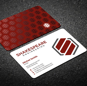 Design de Carte de Visite par Graphixpointt pour Shakespeare Engineering | Design : #32104992