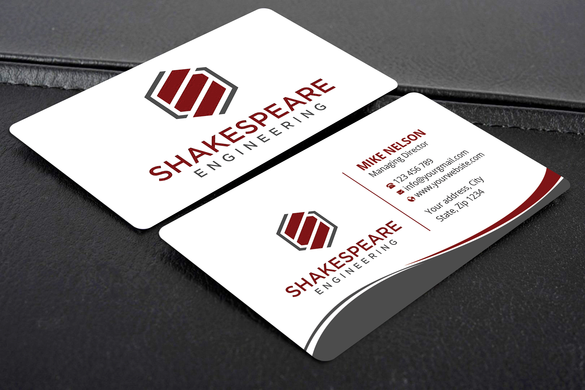 Diseño de Tarjeta de Presentación por Expert Bappy para Shakespeare Engineering | Diseño #32103848