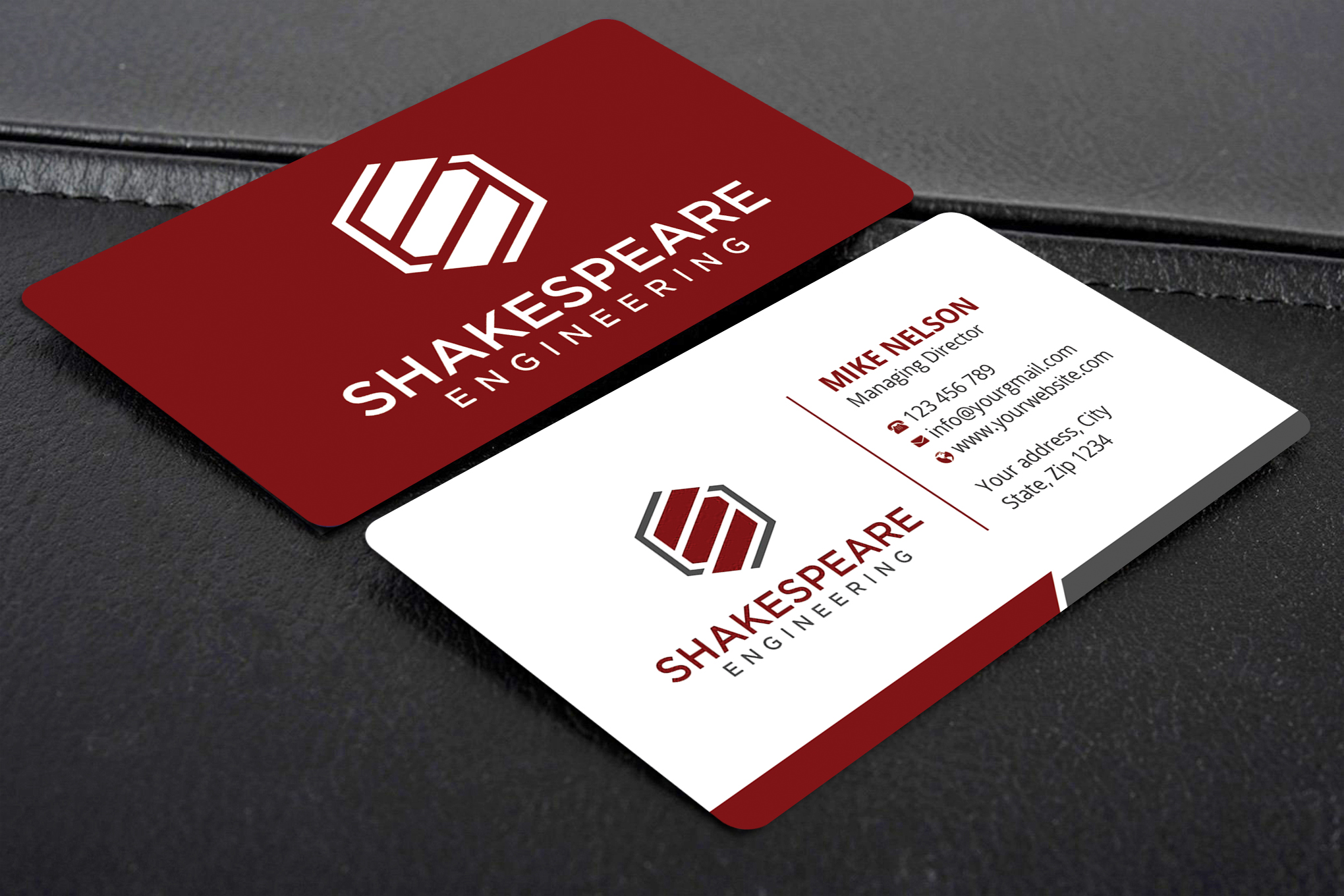 Diseño de Tarjeta de Presentación por Expert Bappy para Shakespeare Engineering | Diseño #32103862