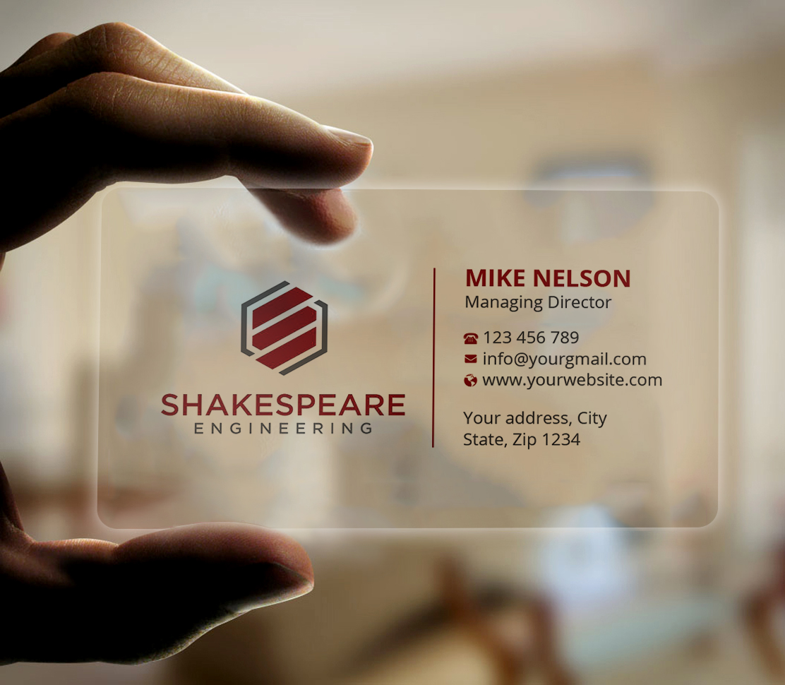 Diseño de Tarjeta de Presentación por Expert Bappy para Shakespeare Engineering | Diseño #32103909