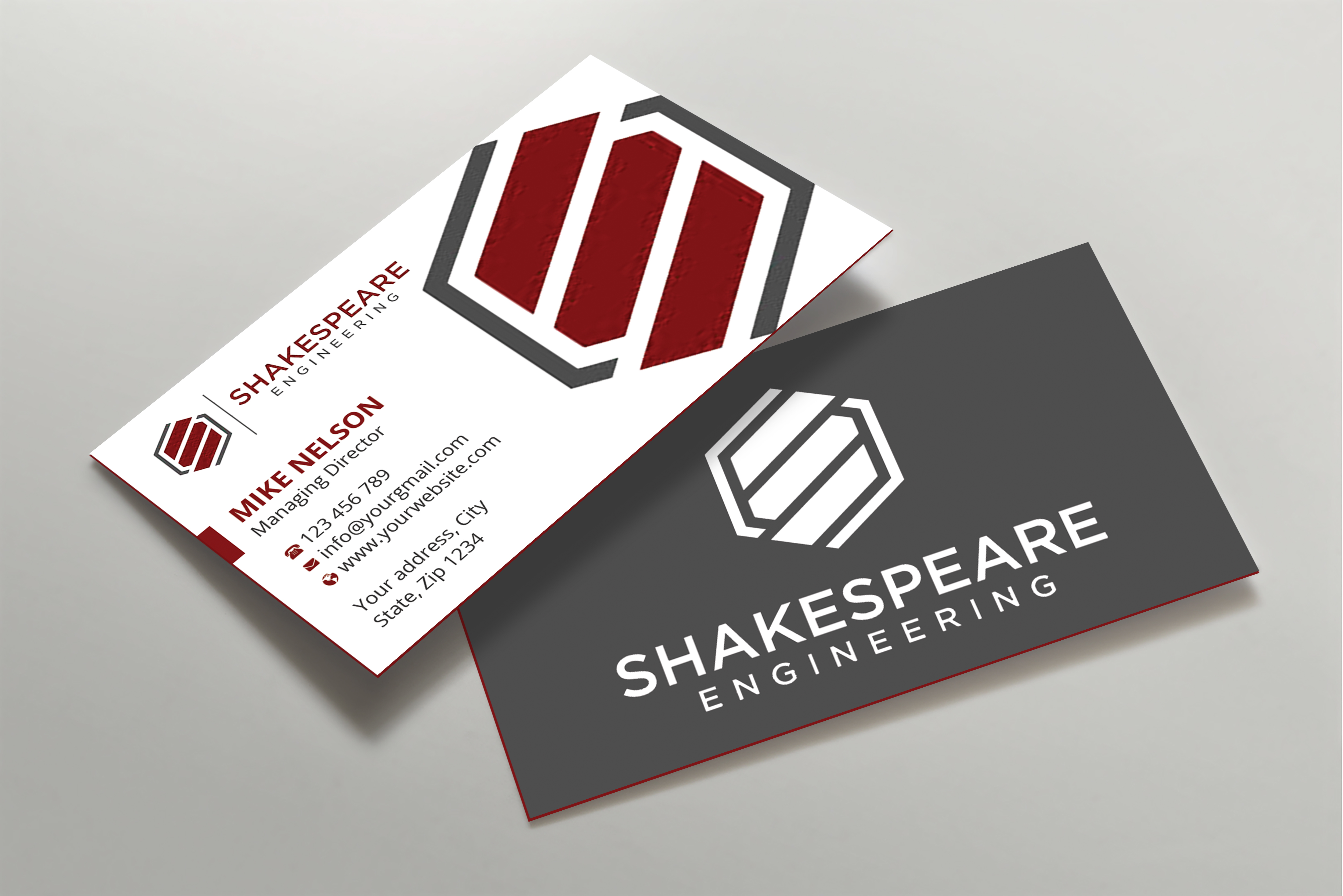 Diseño de Tarjeta de Presentación por Expert Bappy para Shakespeare Engineering | Diseño #32103955