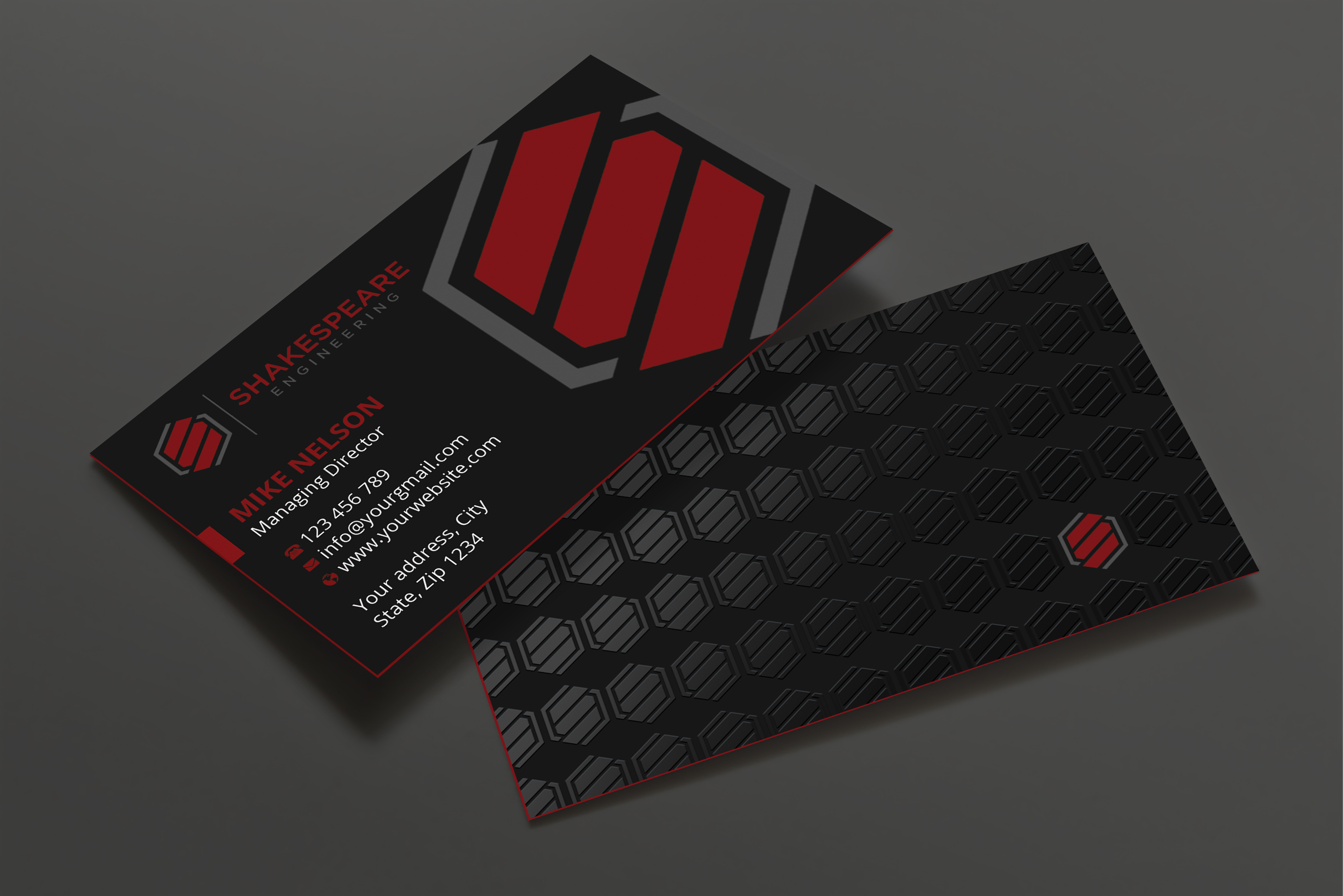Diseño de Tarjeta de Presentación por Expert Bappy para Shakespeare Engineering | Diseño #32104026