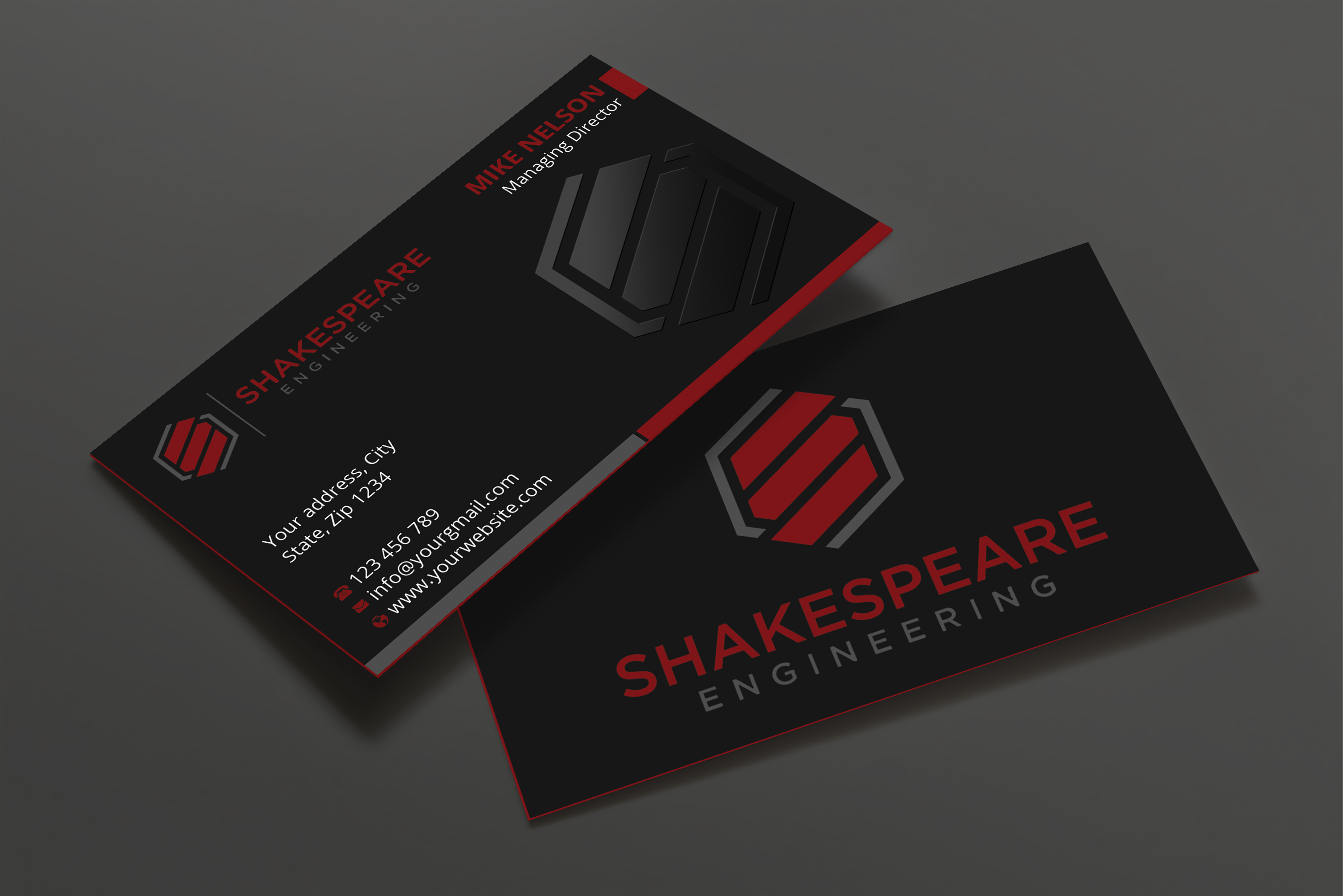 Design de Carte de Visite par Expert Bappy pour Shakespeare Engineering | Design #32104119