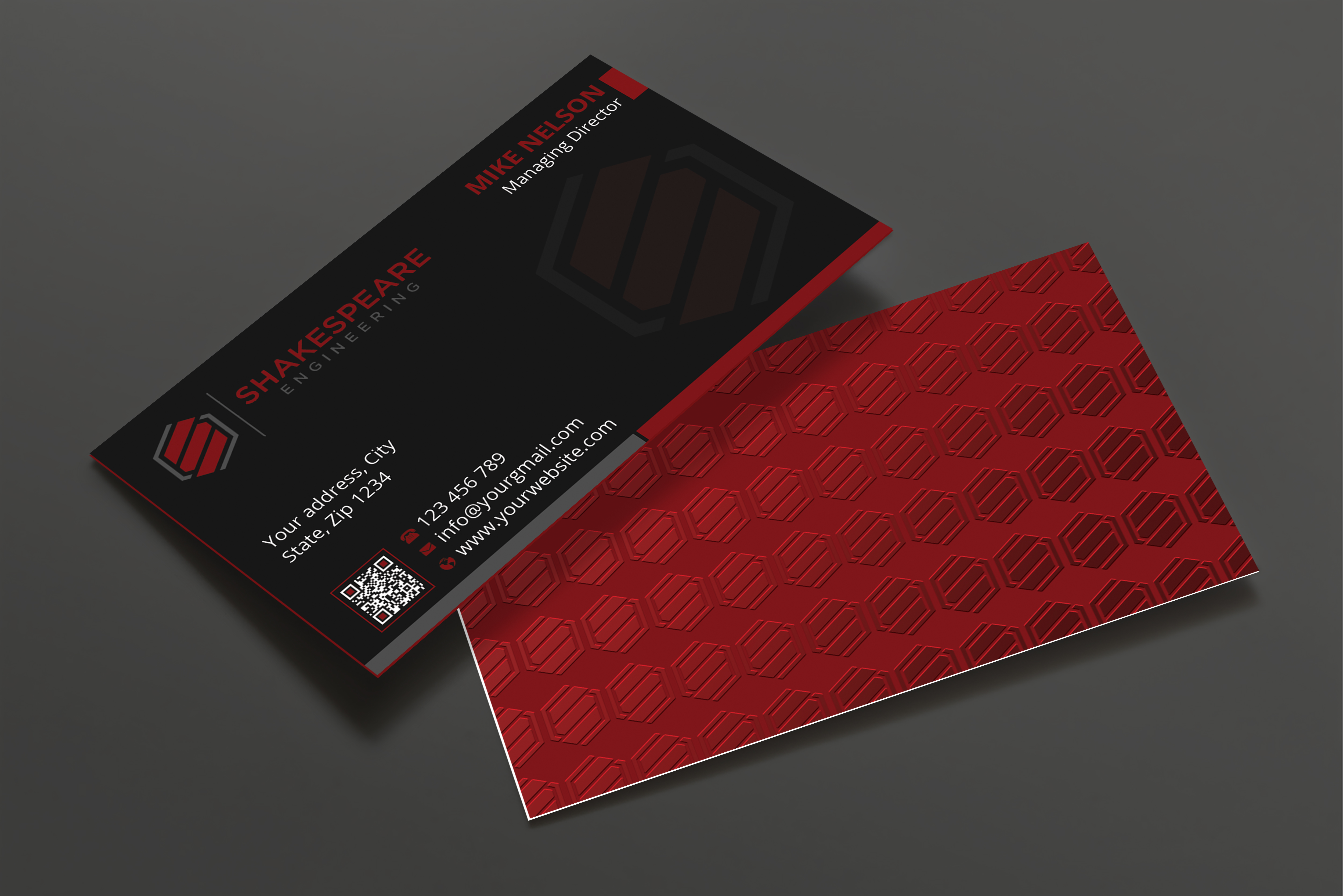 Diseño de Tarjeta de Presentación por Expert Bappy para Shakespeare Engineering | Diseño #32104165